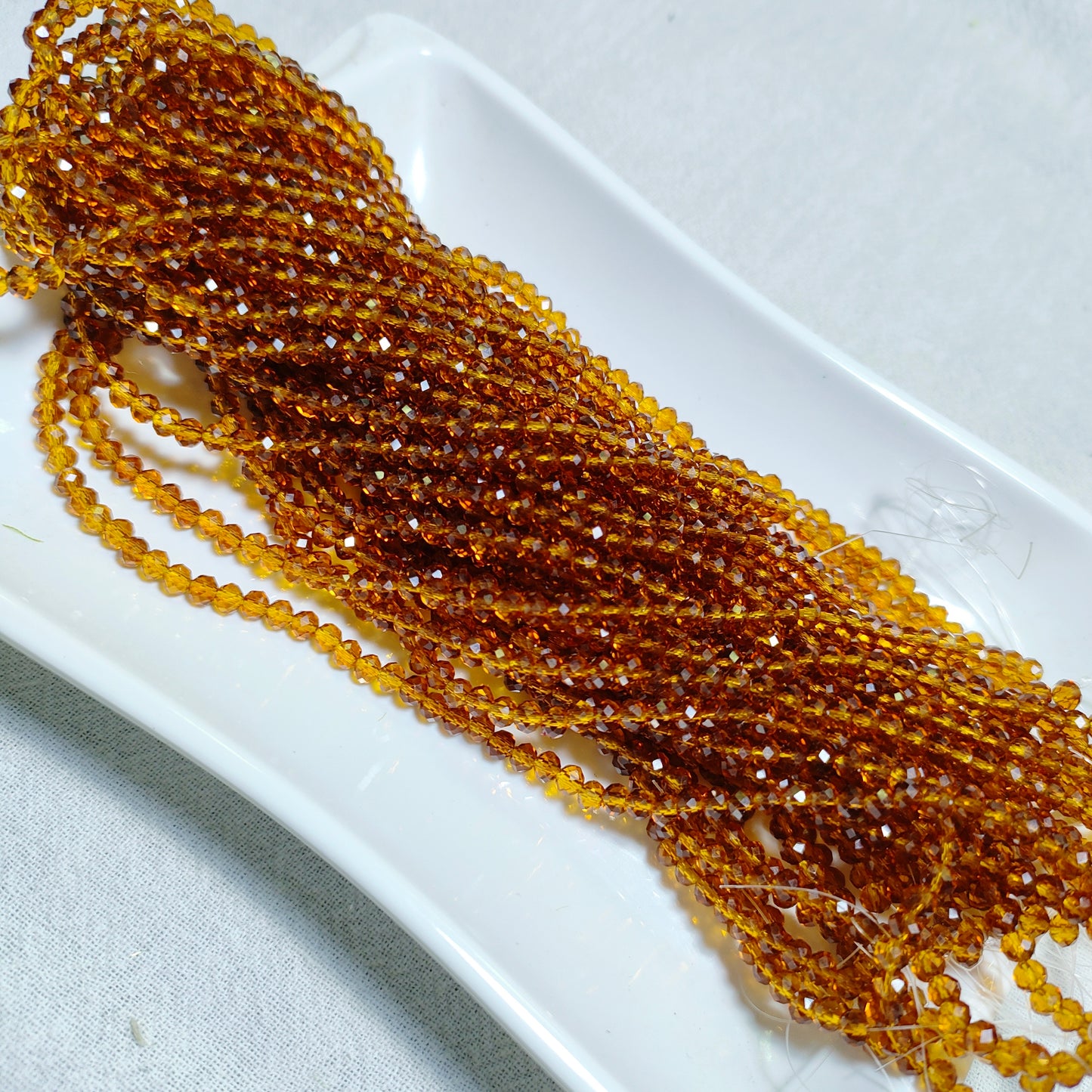 【5strands≈565pcs】3mm K9 crystal glass flat beads 113pcs perstrand for DIY bracelet & necklace & keychain accessories