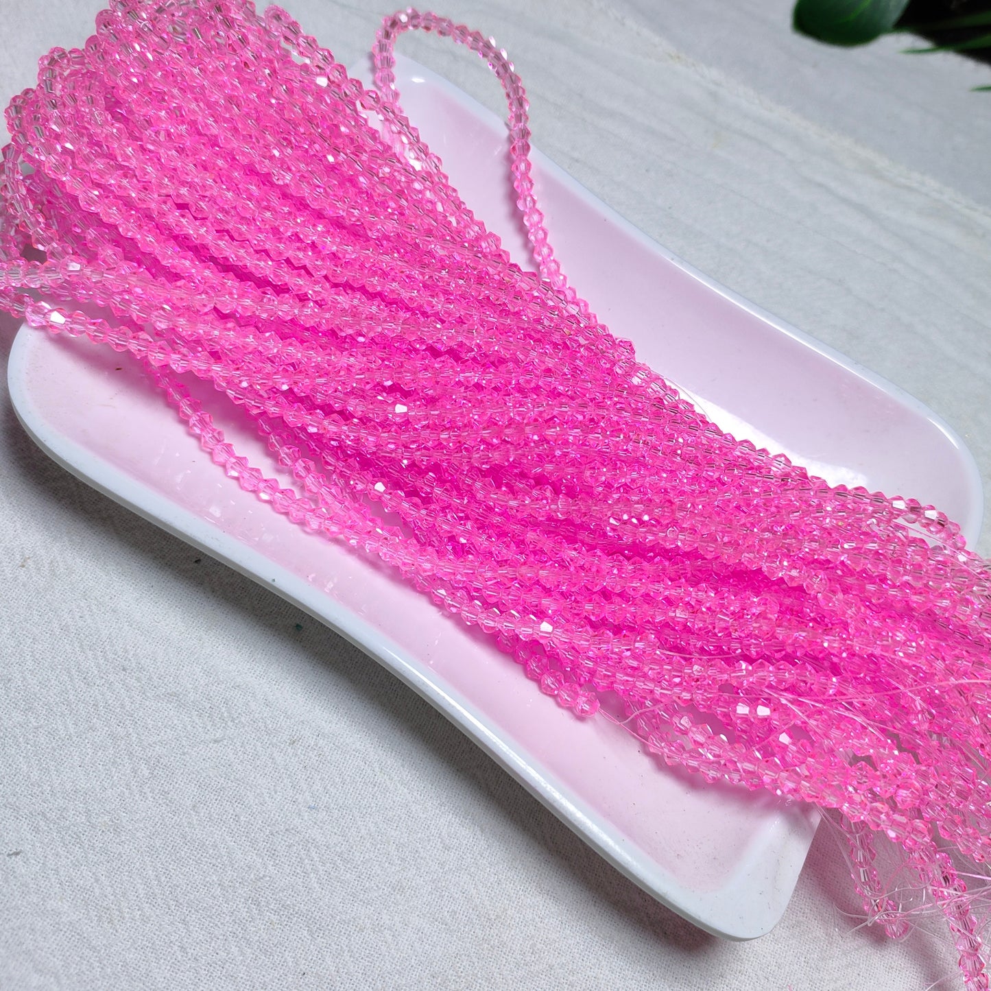 3mm K9 crystal glass bicone beads 11opcsper strand for DIY bracelet & necklace & keychainaccessories