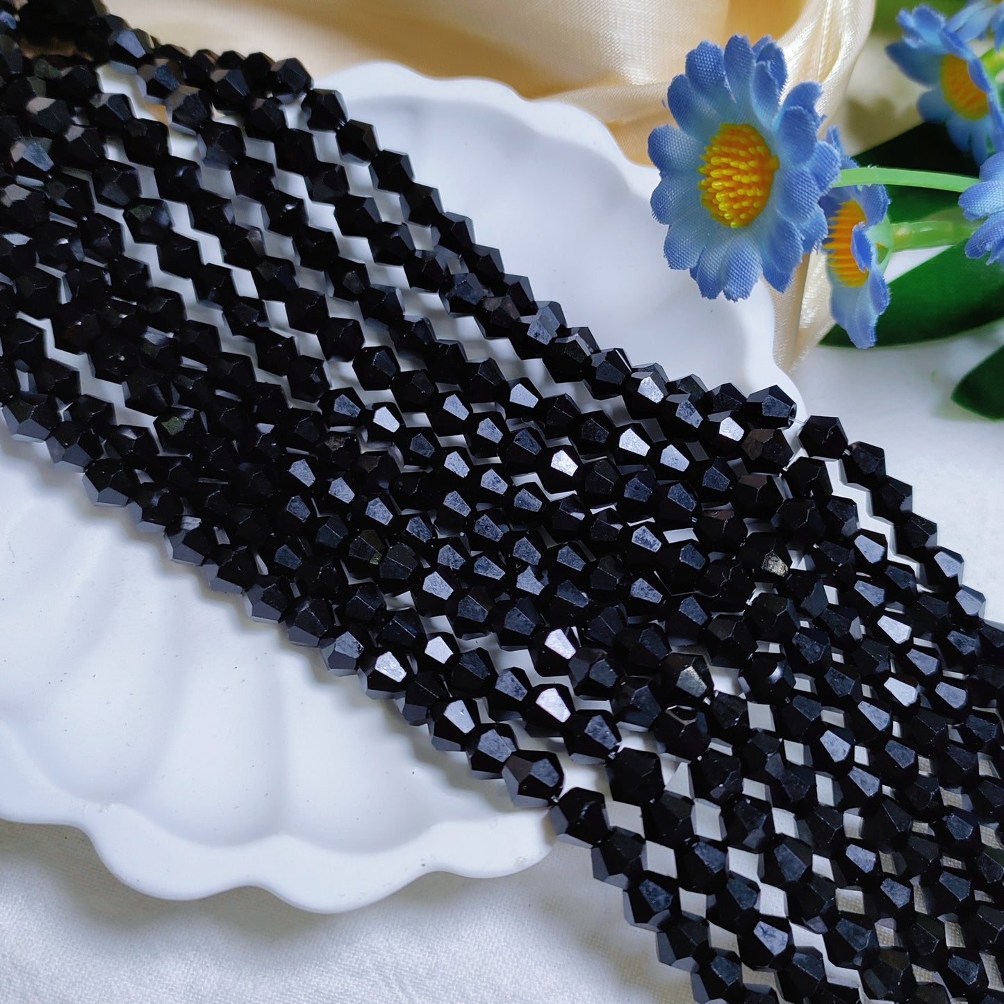 6mm K9 crystal glass bicone beads 45pcsper strand for DIY bracelet & necklace & keychainaccessories