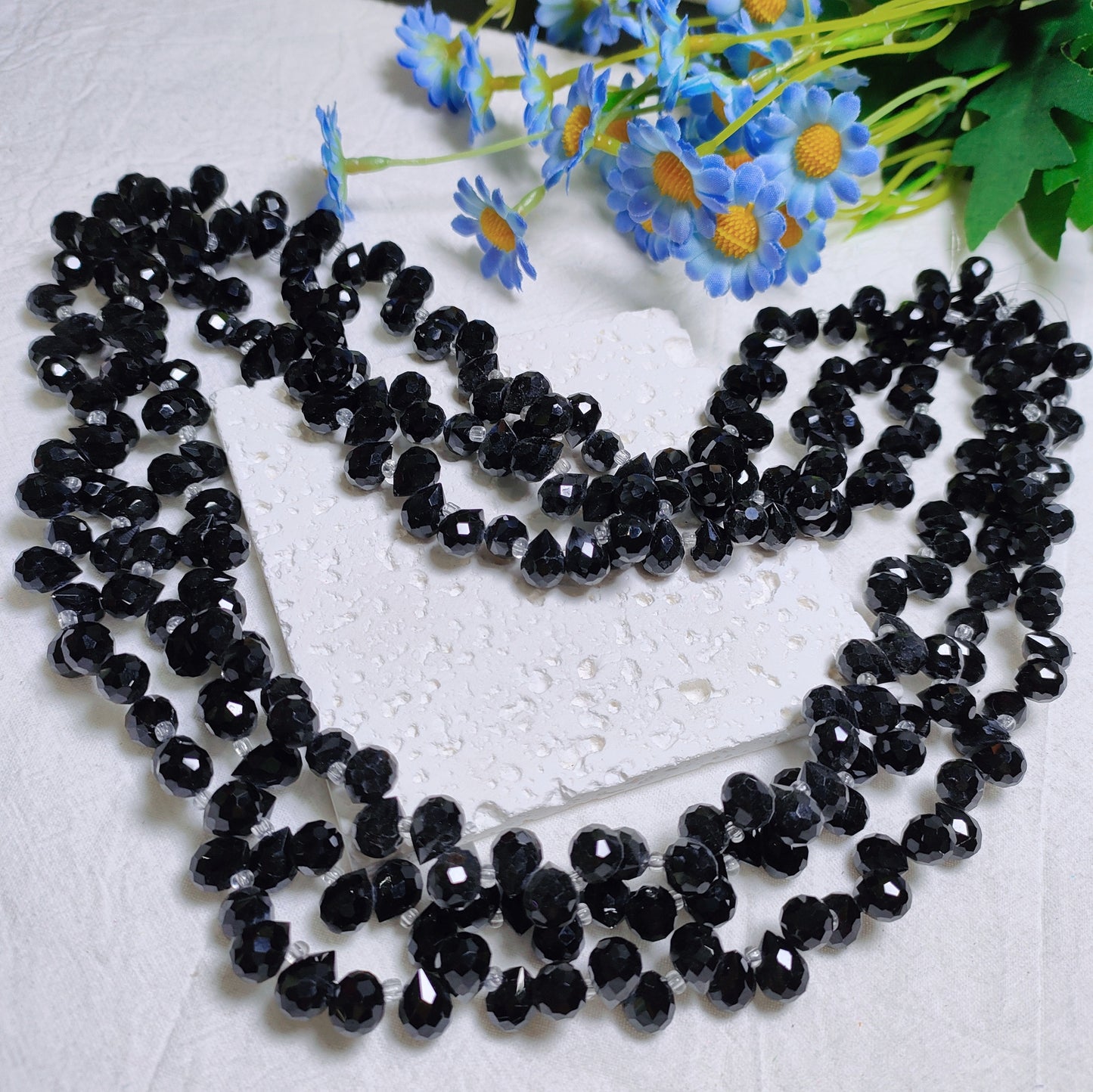 8mm horizontal hole faceted K9 crystal glass strawberry water drop beads 94pcs per strand for DIY bracelet&keychain&car hangers ect accessories material