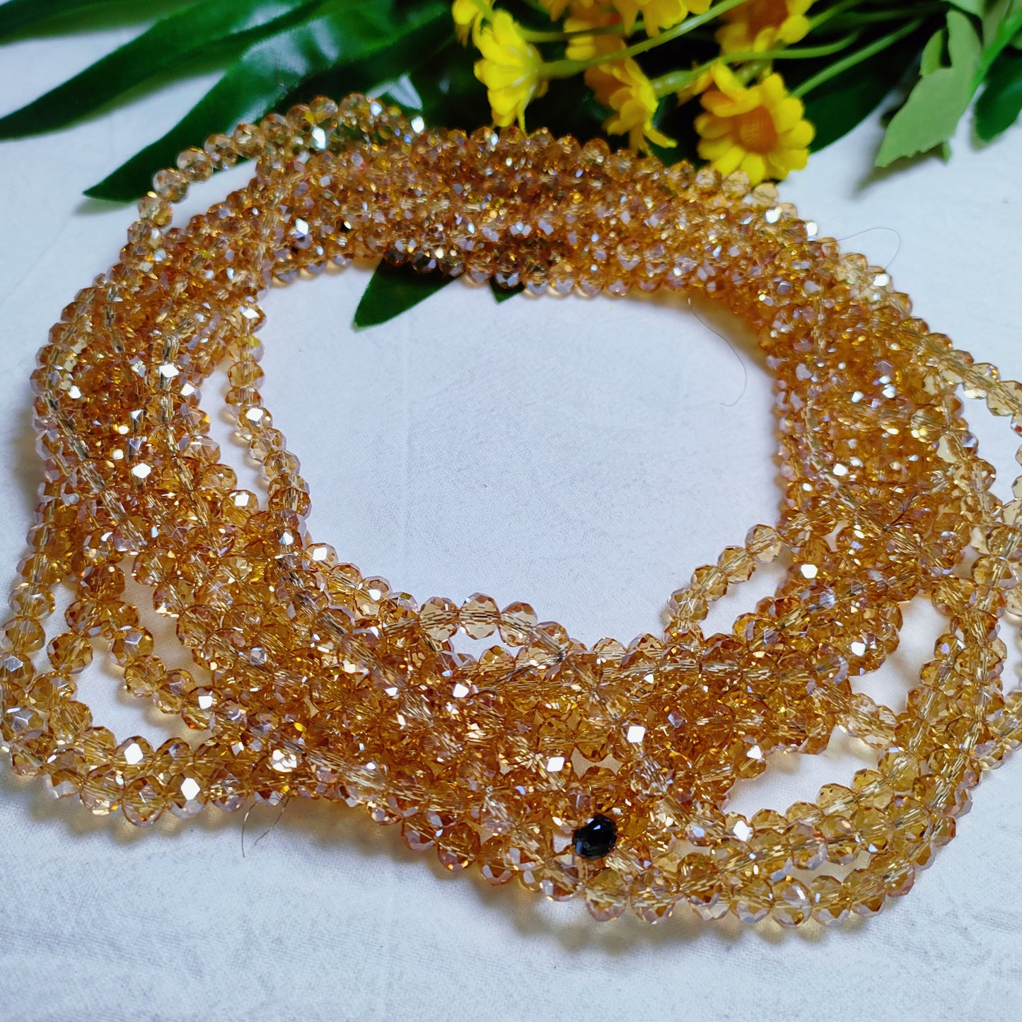 6mm K9 crystal glass flat beads 80pcs perstrand for DIY bracelet & necklace & keychain accessories