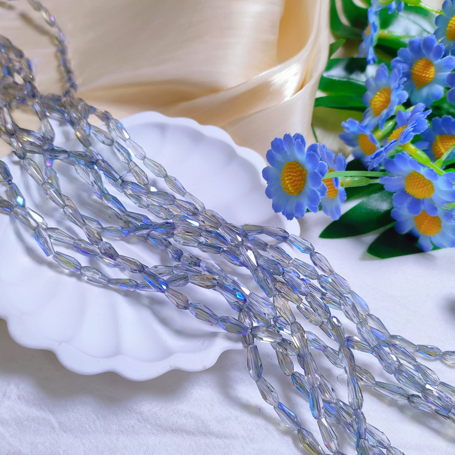 4*9mm K9 crystal glass tear drop beads70pcs per strand for DIY bracelet & necklace & keychainaccessories