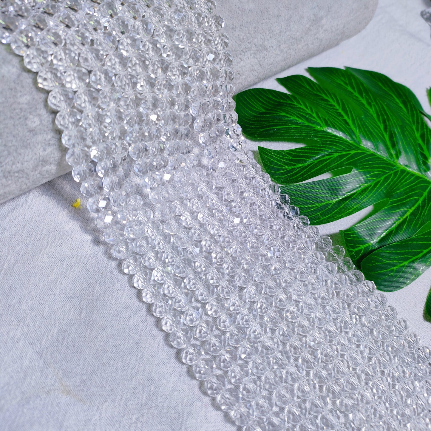 8mm K9 crystal glass flat beads 60pcs perstrand for DIY bracelet & necklace & keychain accessories