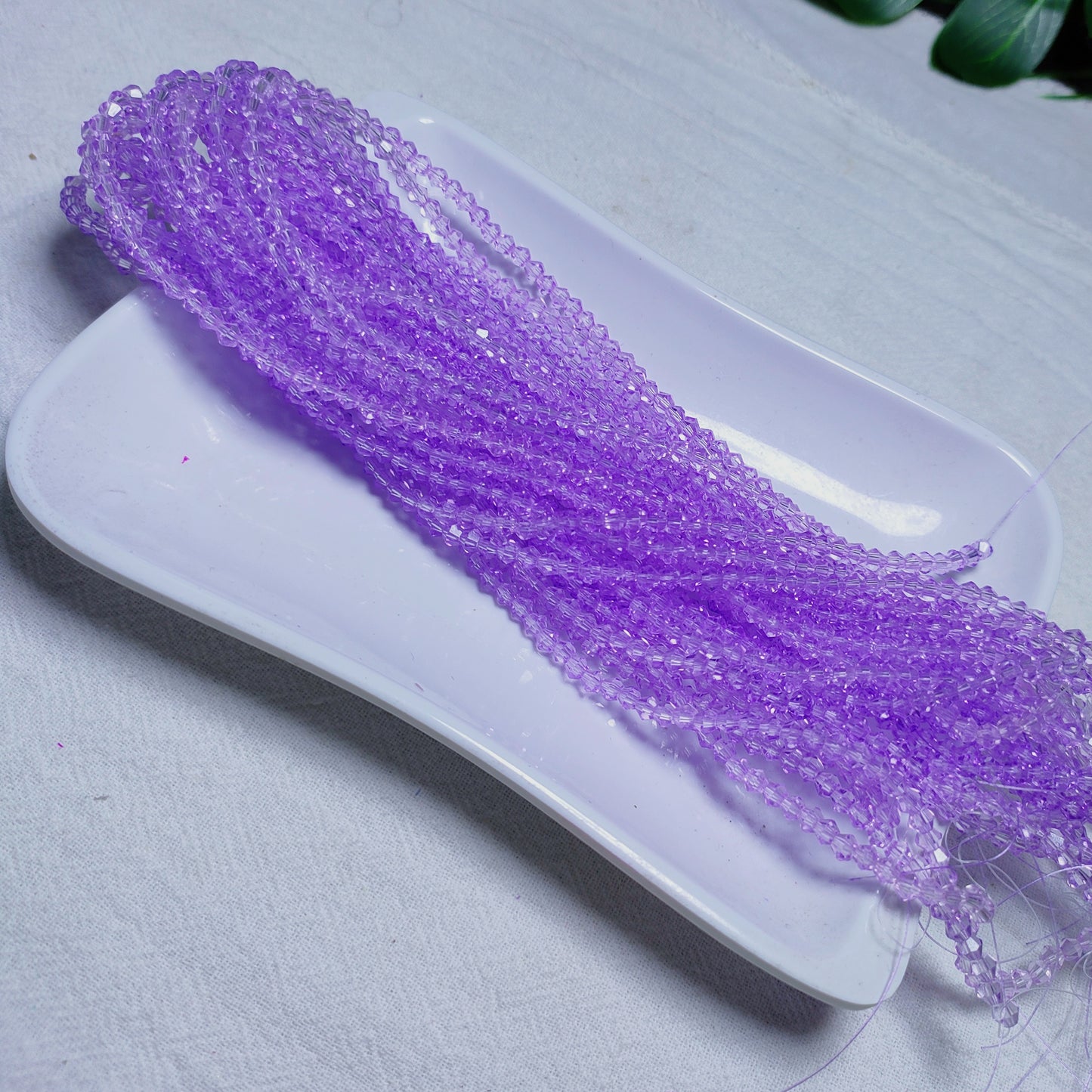 3mm K9 crystal glass bicone beads 11opcsper strand for DIY bracelet & necklace & keychainaccessories