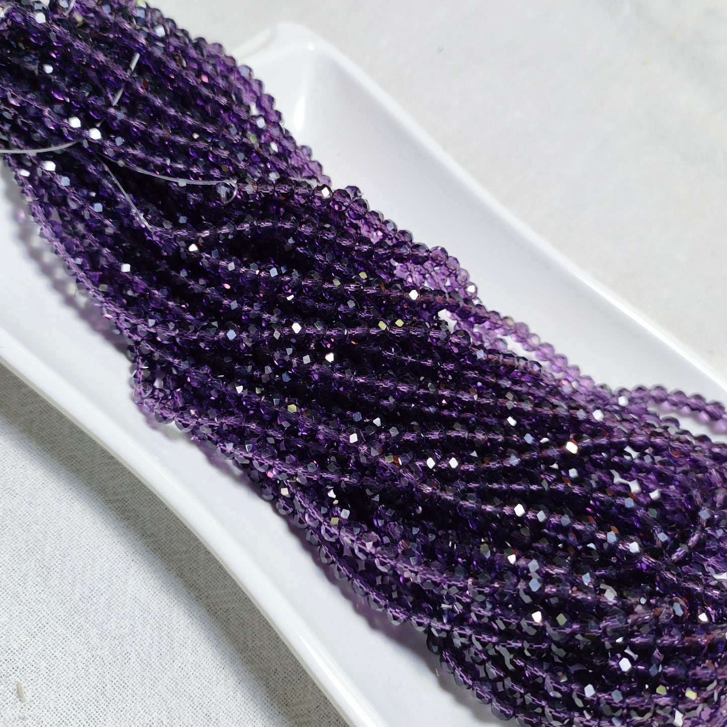 4mm K9 crystal glass flat beads 110pcs perstrand for DIY bracelet & necklace & keychain accessories