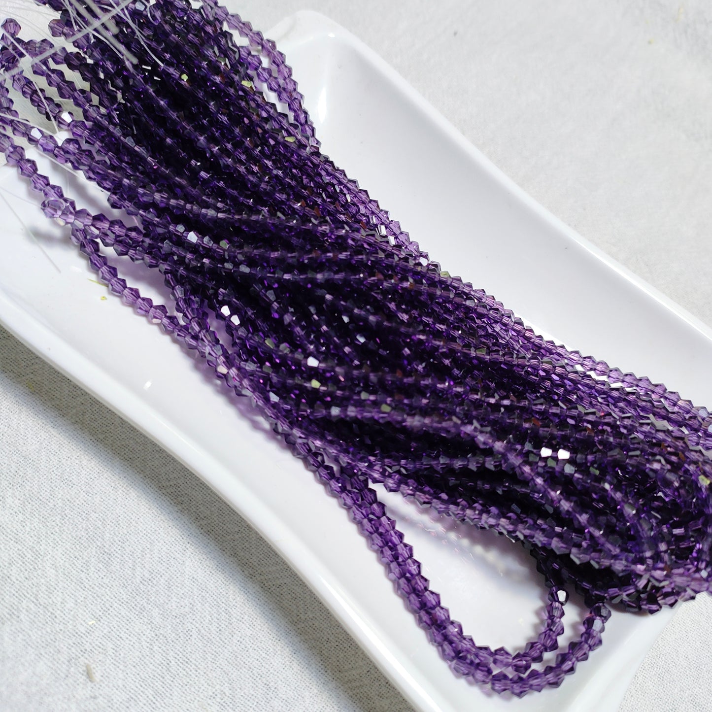 3mm K9 crystal glass bicone beads 11opcsper strand for DIY bracelet & necklace & keychainaccessories