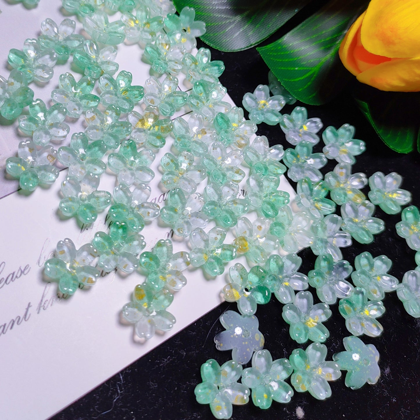 10mm K9 cerystal glass cherry flower &50pcsper bag for DIY braclelet& keychain&hair pin &car hanger material