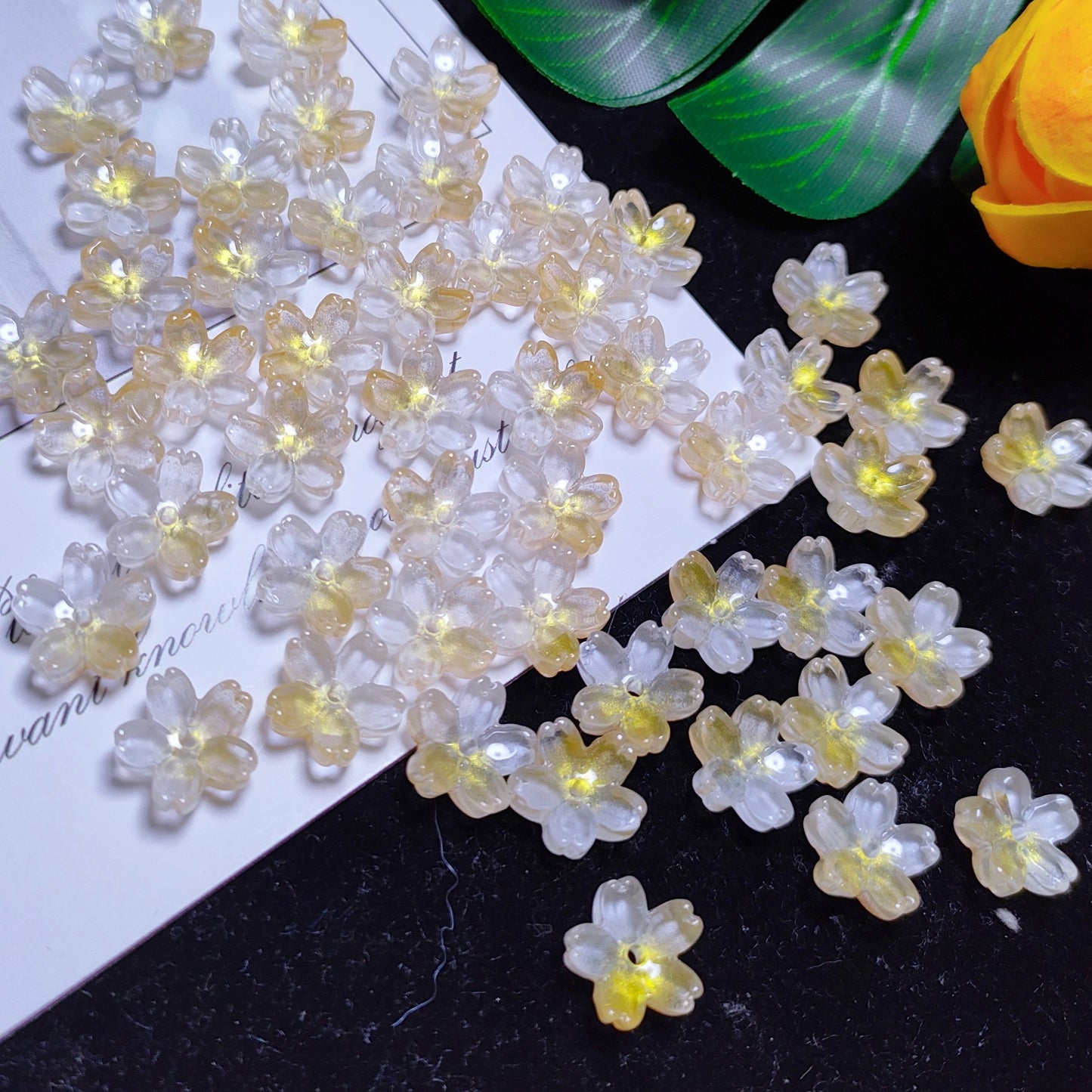 10mm K9 cerystal glass cherry flower &50pcsper bag for DIY braclelet& keychain&hair pin &car hanger material