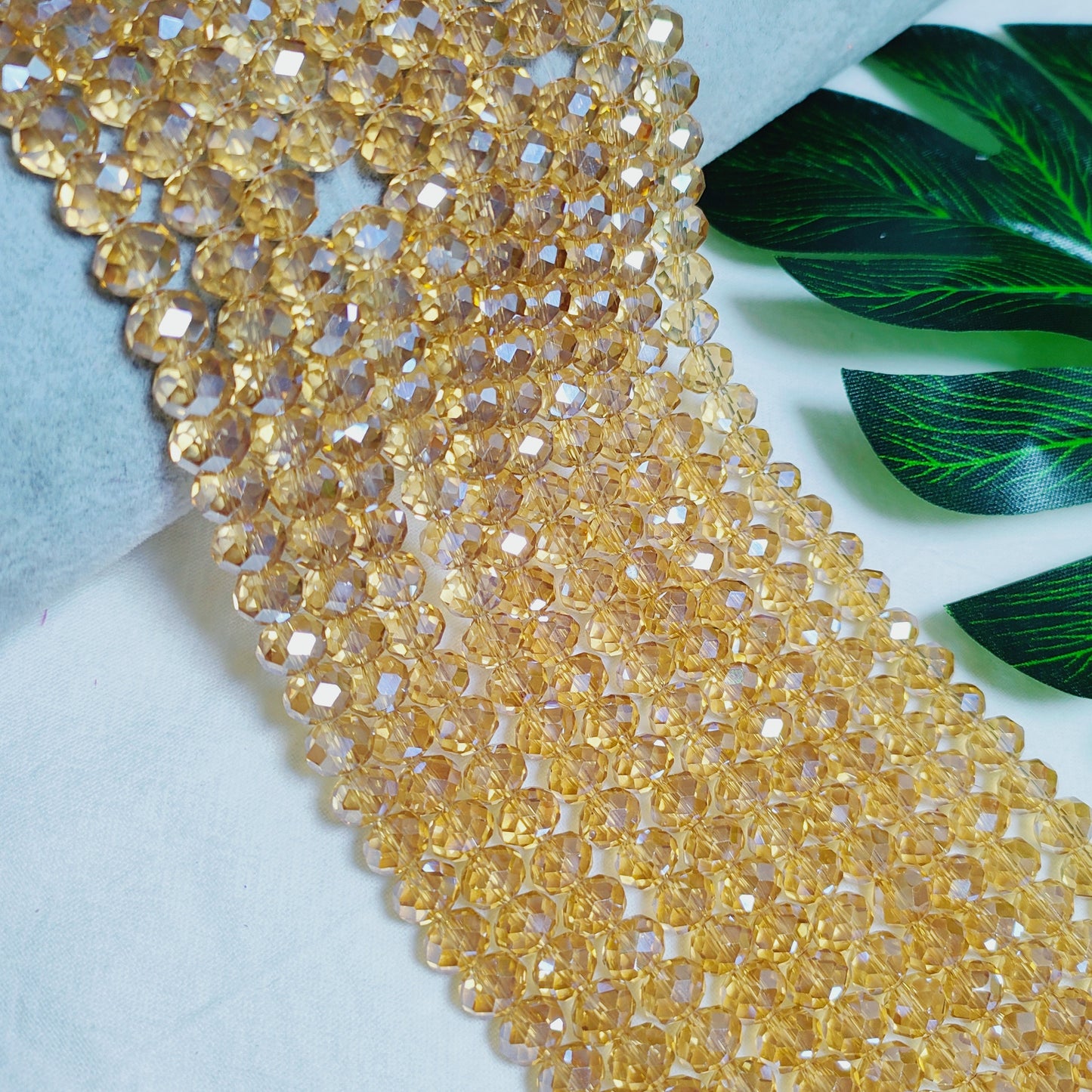 8mm K9 crystal glass flat beads 60pcs perstrand for DIY bracelet & necklace & keychain accessories