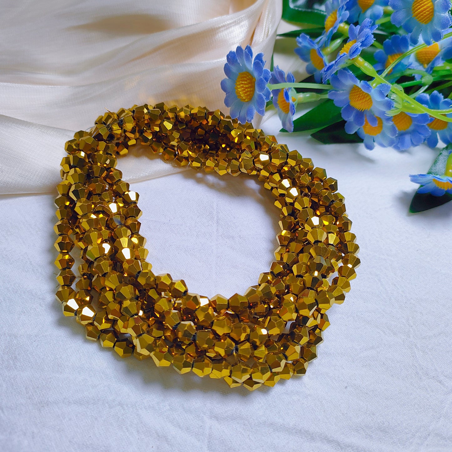 6mm K9 crystal glass bicone beads 45pcsper strand for DIY bracelet & necklace & keychainaccessories