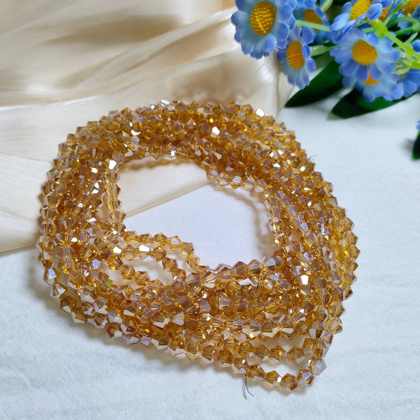 6mm K9 crystal glass bicone beads 45pcsper strand for DIY bracelet & necklace & keychainaccessories