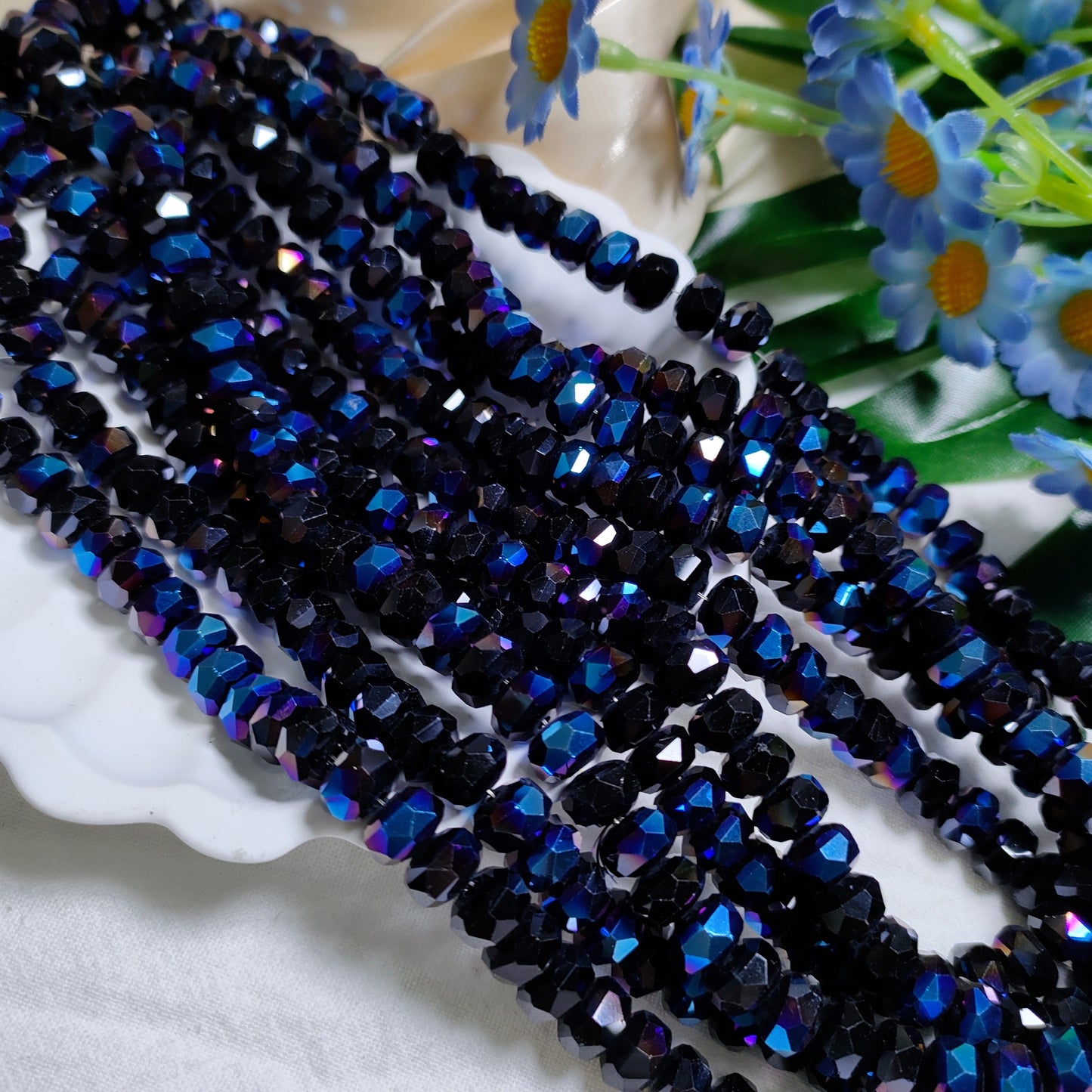 8mm K9 crystal glass wheel beads 79pcsper strand for DIY bracelet & necklace & keychainaccessories