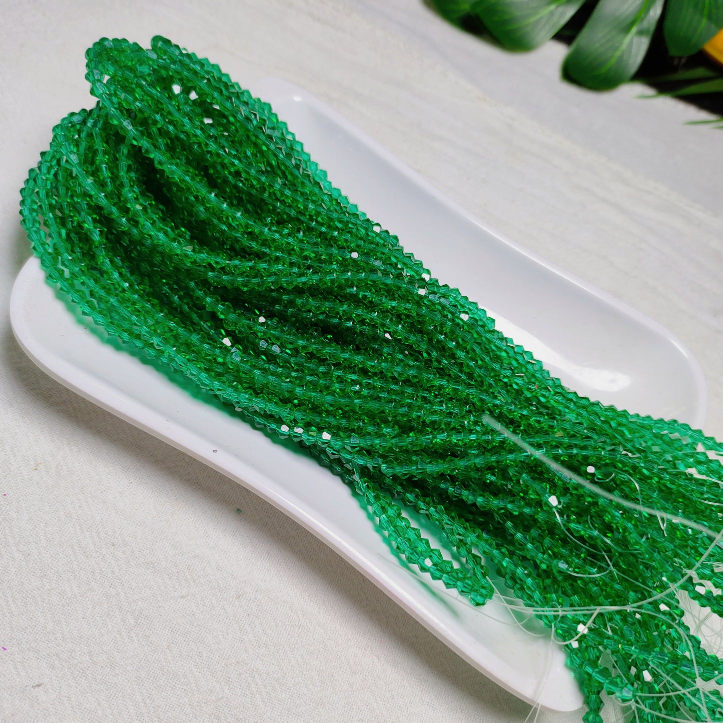 3mm K9 crystal glass bicone beads 11opcsper strand for DIY bracelet & necklace & keychainaccessories