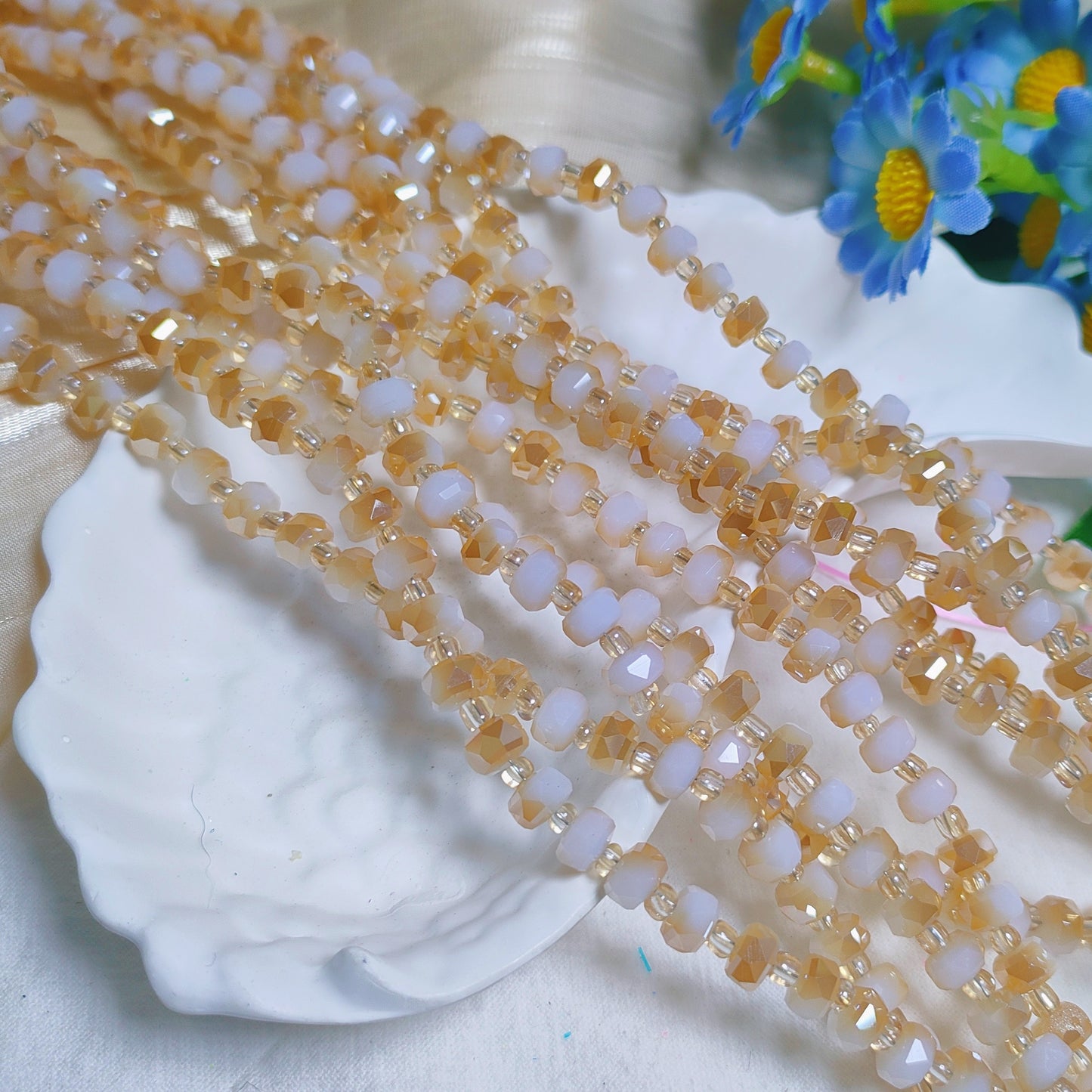 6mm K9 crystal glass wheel beads 99pcsperstrand for DIY bracelet & necklace & keychainaccessories