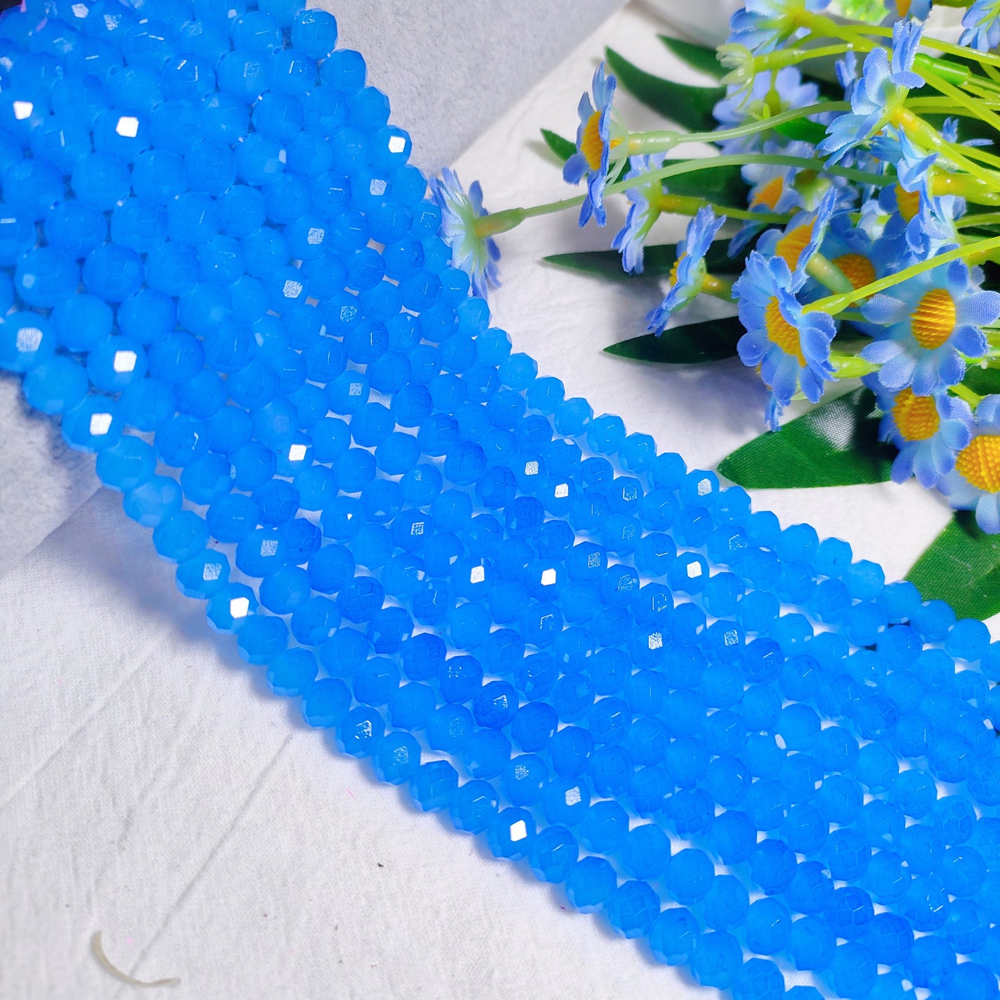8mm K9 crystal glass flat beads 60pcs perstrand for DIY bracelet & necklace & keychain accessories