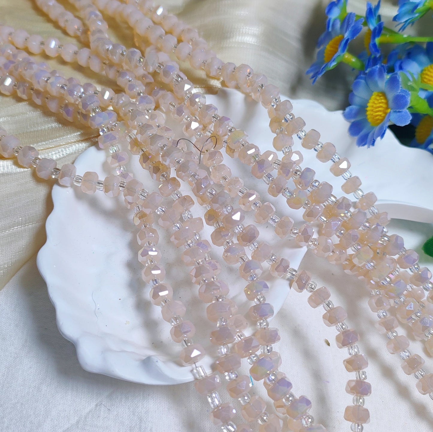 6mm K9 crystal glass wheel beads 99pcsperstrand for DIY bracelet & necklace & keychainaccessories