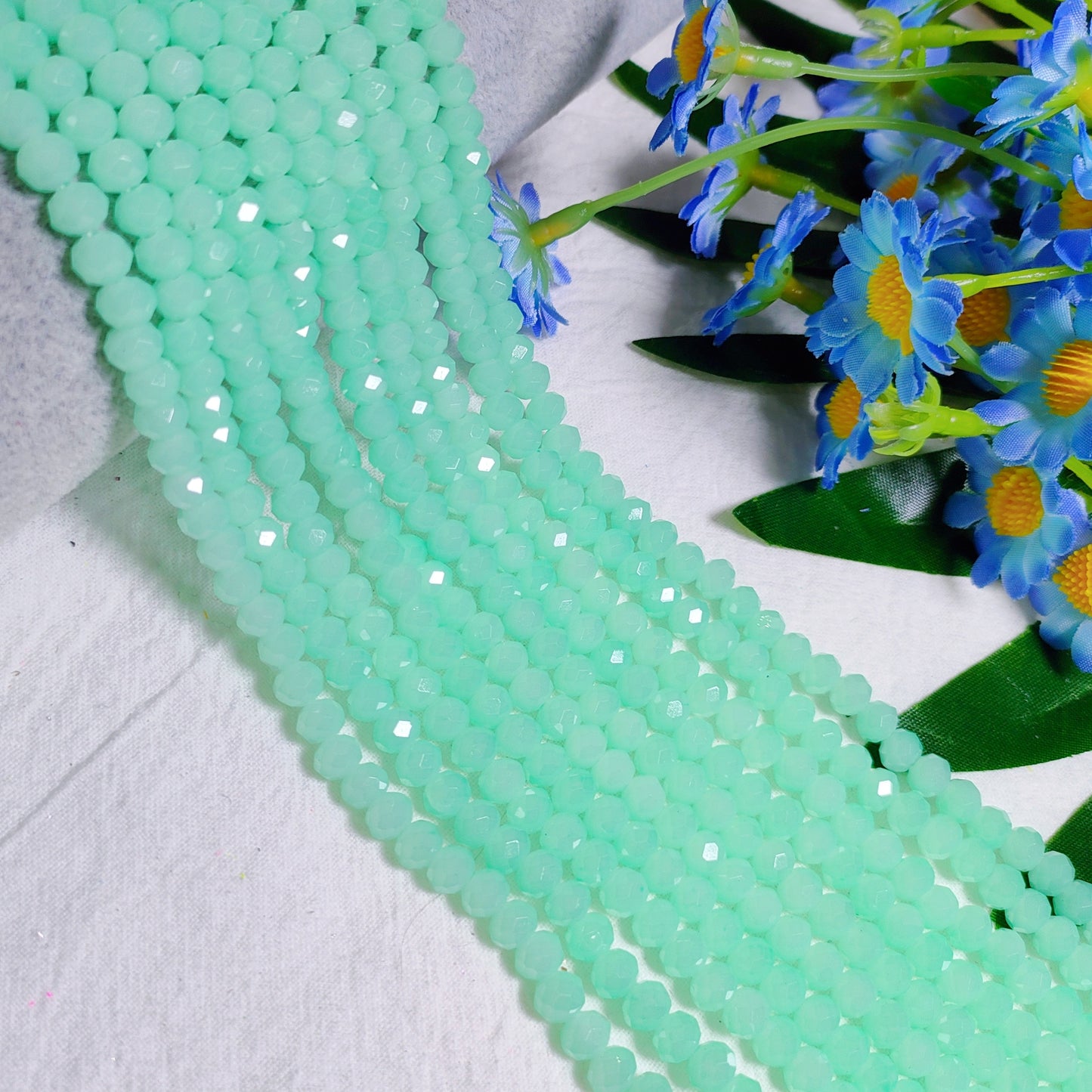 6mm K9 crystal glass flat beads 80pcs perstrand for DIY bracelet & necklace & keychain accessories