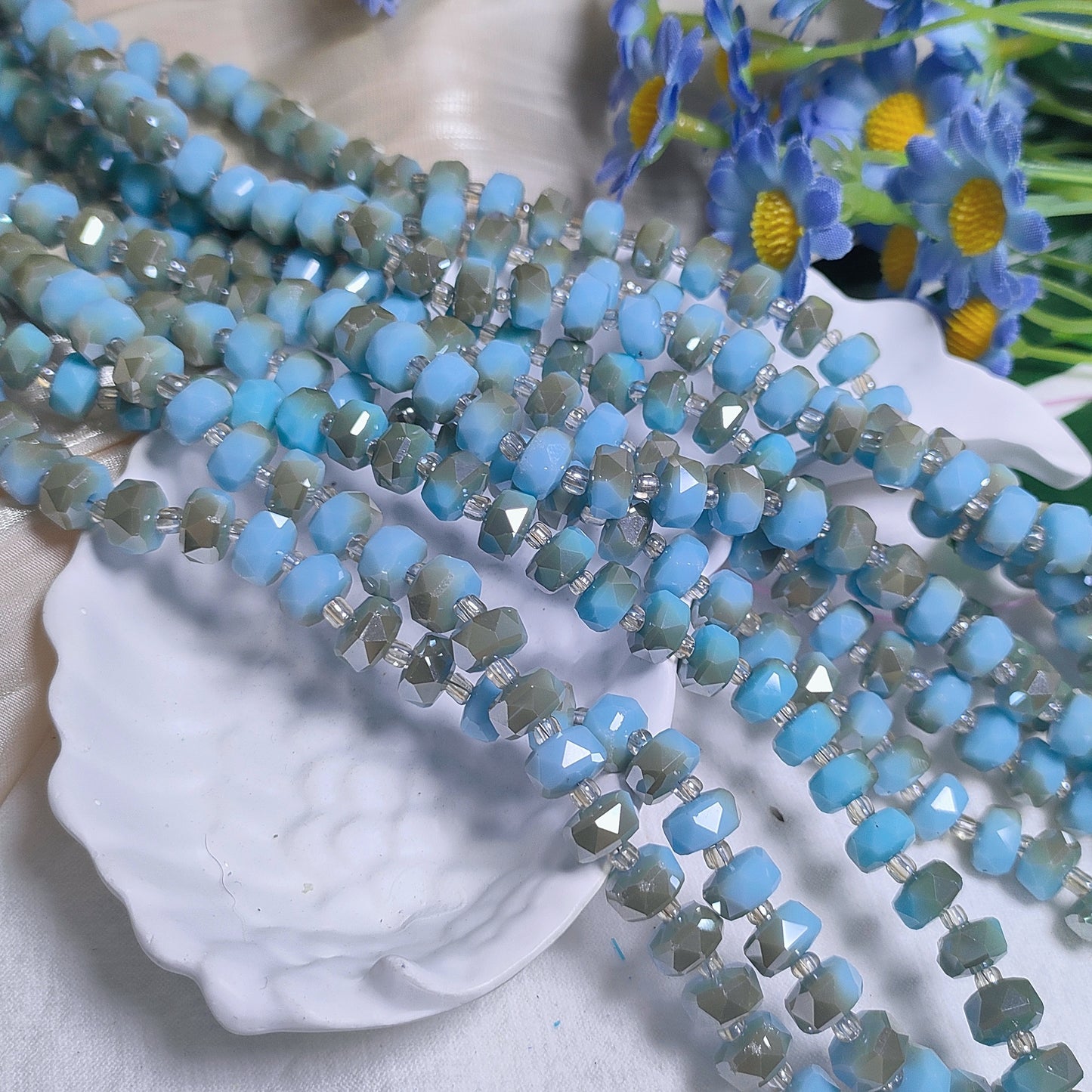 8mm K9 crystal glass wheel beads 79pcsper strand for DIY bracelet & necklace & keychainaccessories