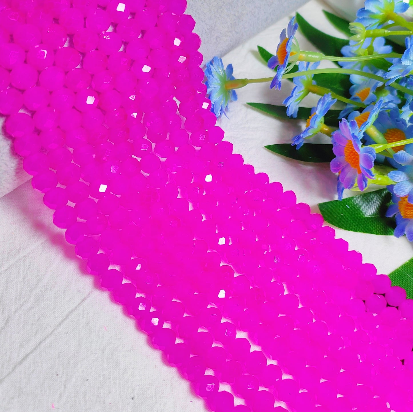 8mm K9 crystal glass flat beads 60pcs perstrand for DIY bracelet & necklace & keychain accessories