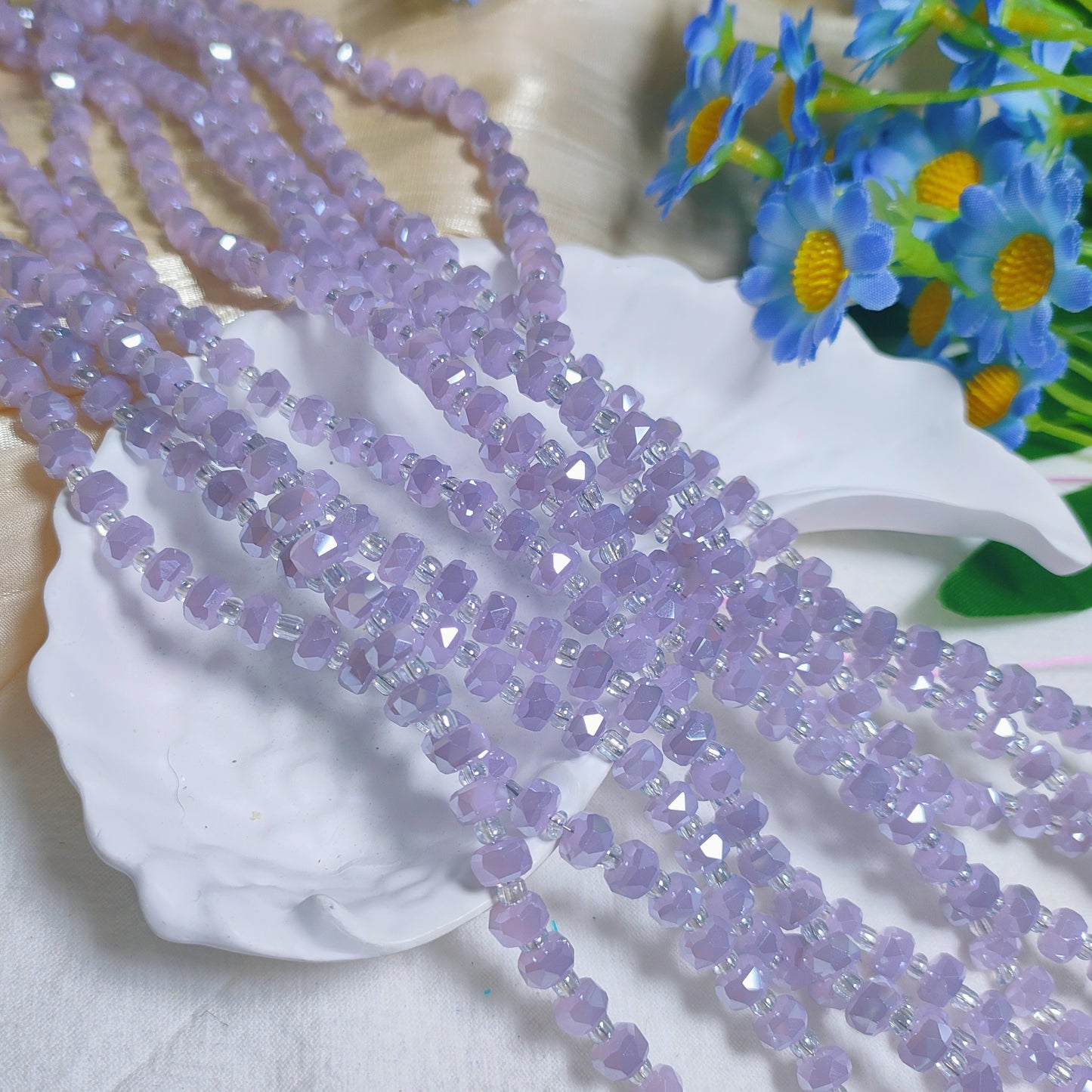6mm K9 crystal glass wheel beads 99pcsperstrand for DIY bracelet & necklace & keychainaccessories