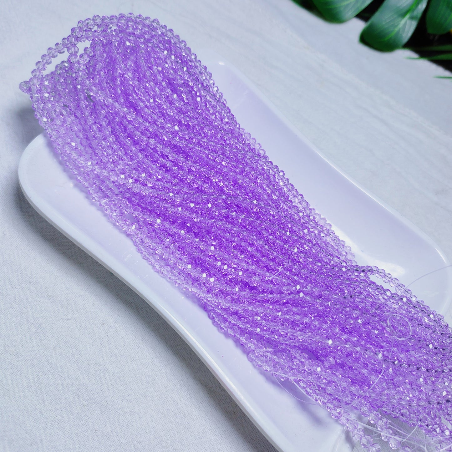 【5strands≈565pcs】3mm K9 crystal glass flat beads 113pcs perstrand for DIY bracelet & necklace & keychain accessories