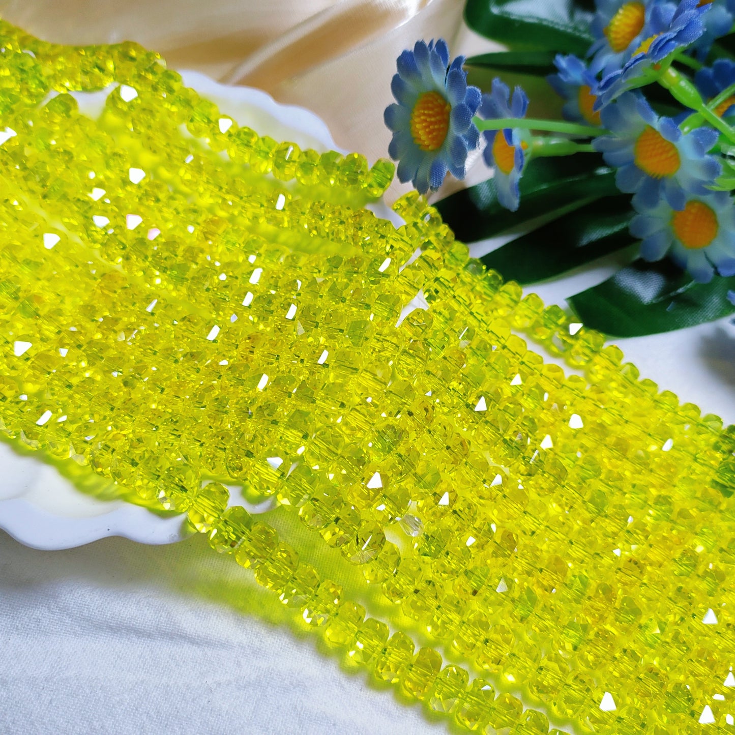 8mm K9 crystal glass wheel beads 79pcsper strand for DIY bracelet & necklace & keychainaccessories